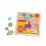 Medinė mozaika vaikams | Žaidimas su kaiščiais 88 detalės | Tooky TL001
